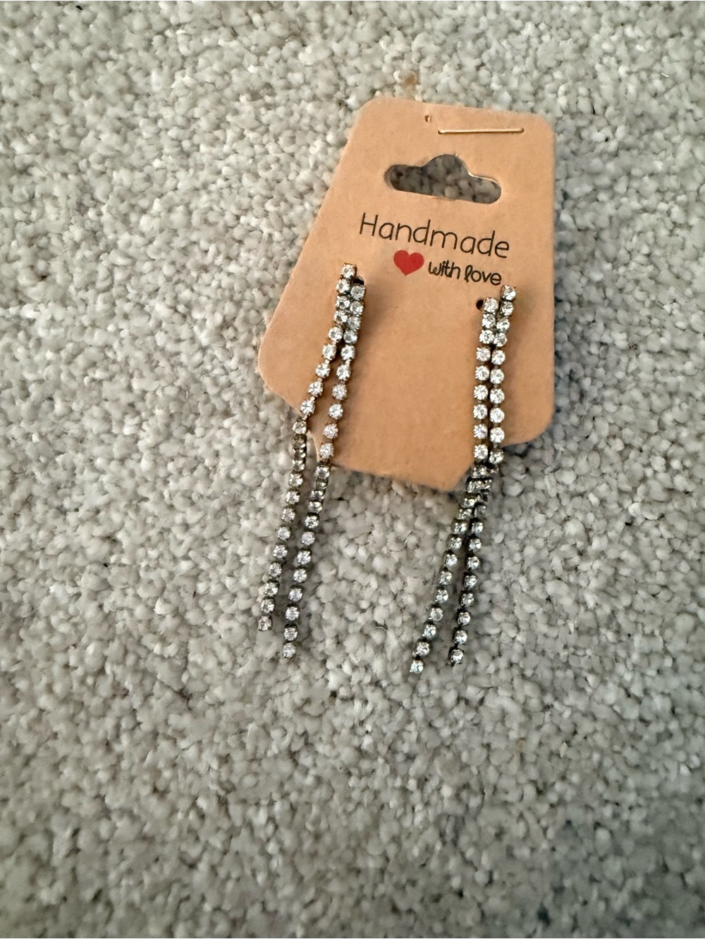 Drop Earrings - Sparkling Rhinestone Dangle